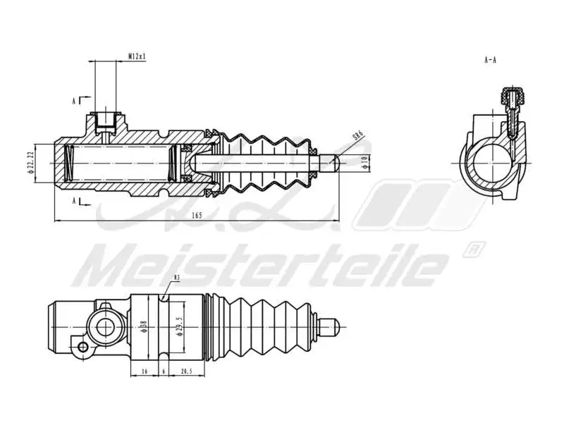 Slave Cylinder, clutch (AZMT-47-031-1046)