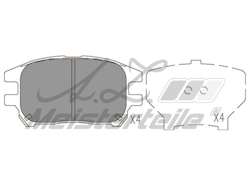 Brake Pad Set, disc brake (AZMT-44-022-1953)