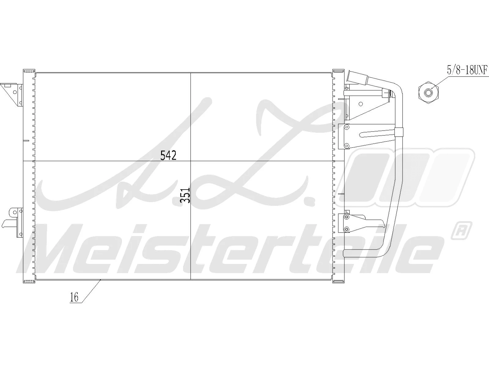 Condenser, air conditioning (AZMT-45-030-1206)