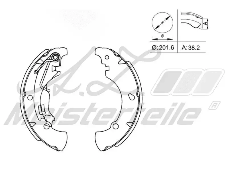Brake Shoe Set (AZMT-44-026-1248)