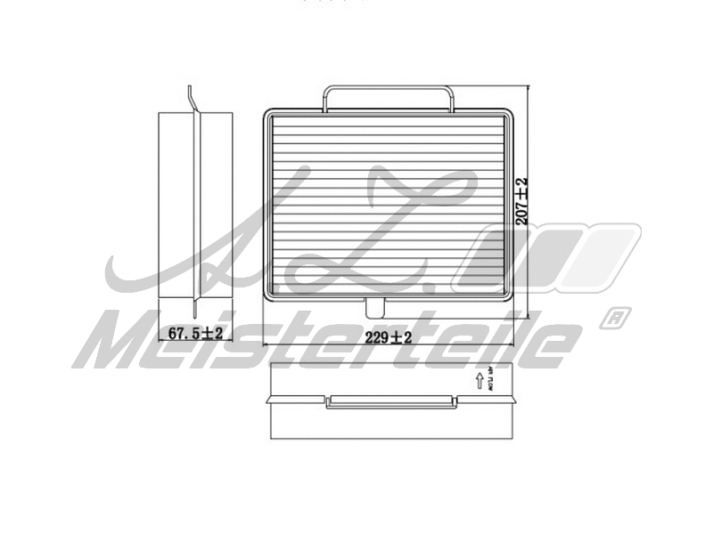 Filter, cabin air (AZMT-41-010-1610)