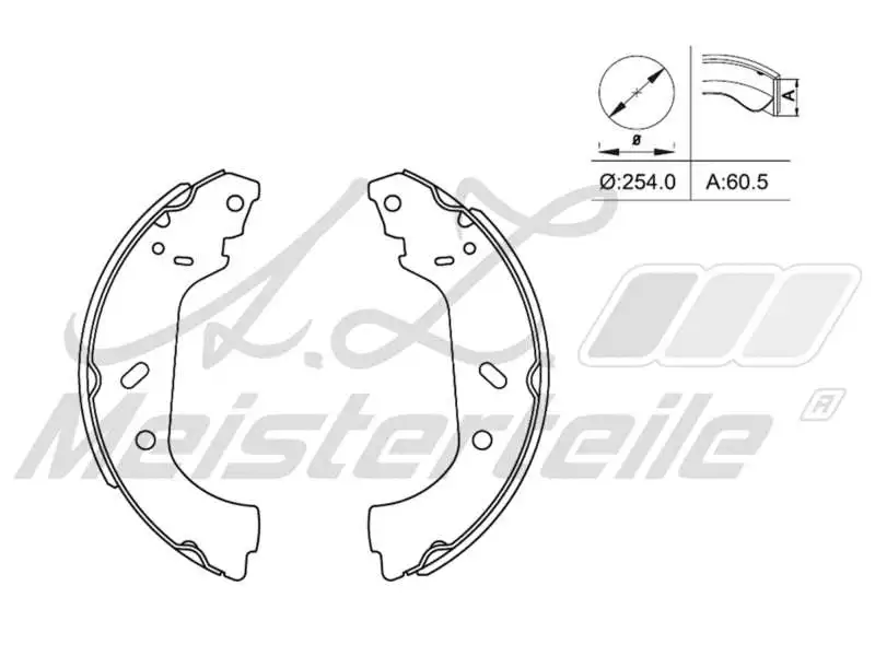 Brake Shoe Set (AZMT-44-026-1035)