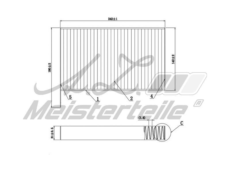 Filter, cabin air (AZMT-41-010-1808)