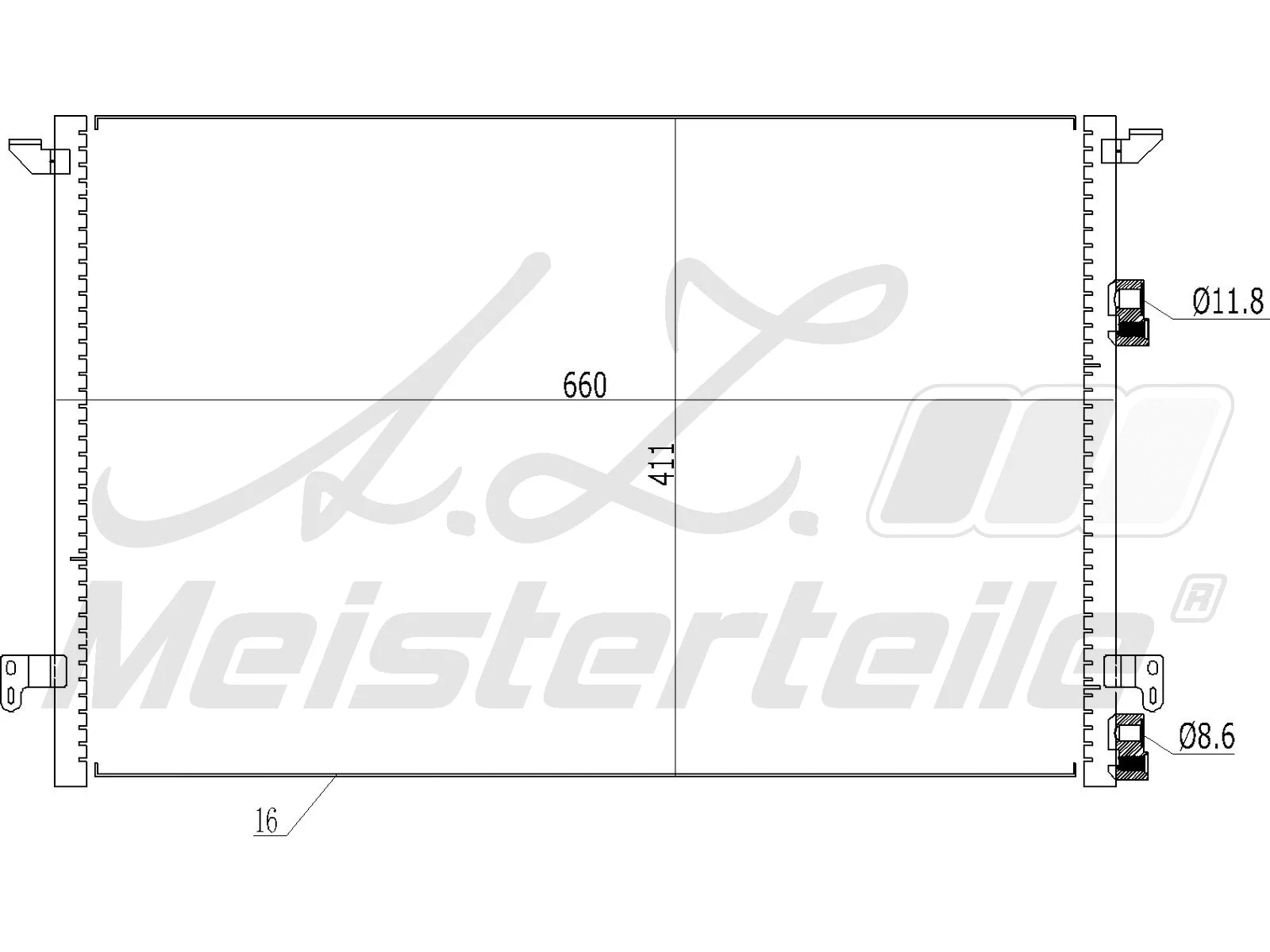 Condenser, air conditioning (AZMT-45-030-1301)