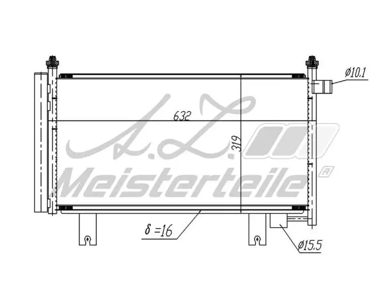 Condenser, air conditioning (AZMT-45-030-1665)