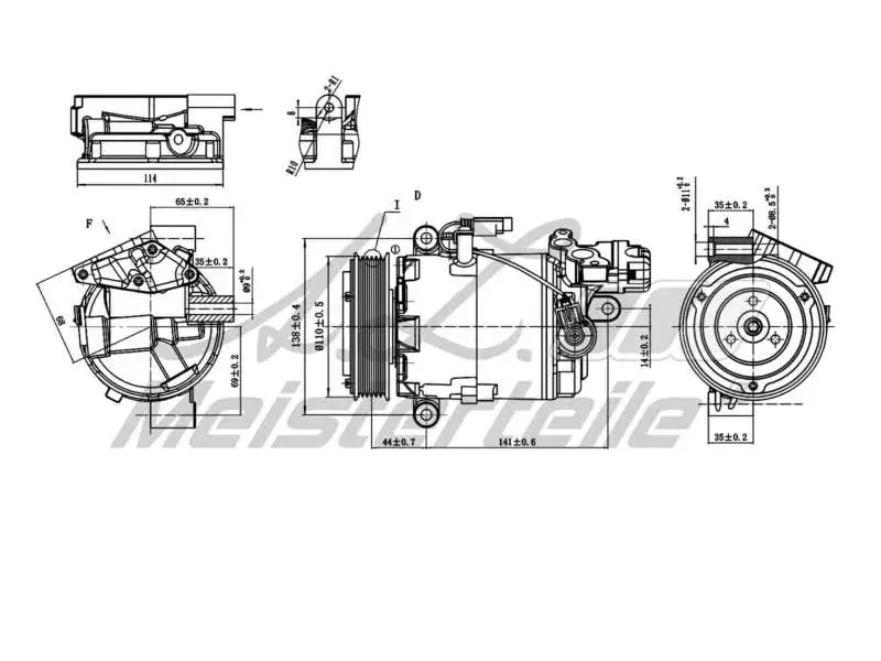 Compressor, air conditioning (AZMT-45-041-1120)