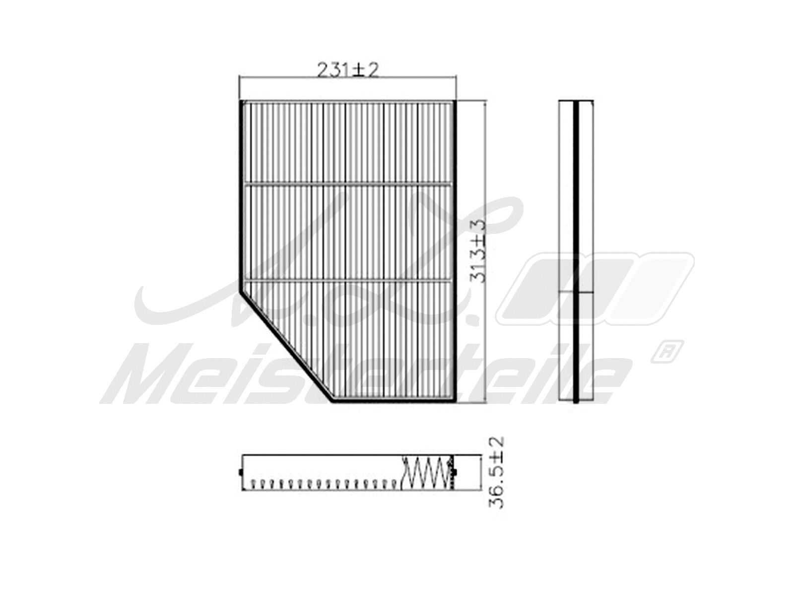 Filter, cabin air (AZMT-41-010-1465)