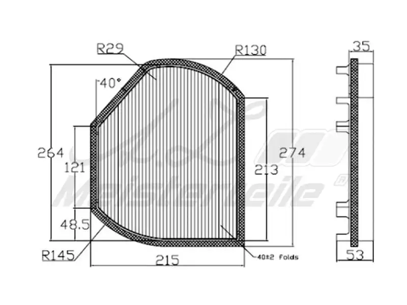 Filter, cabin air (AZMT-41-010-1483)