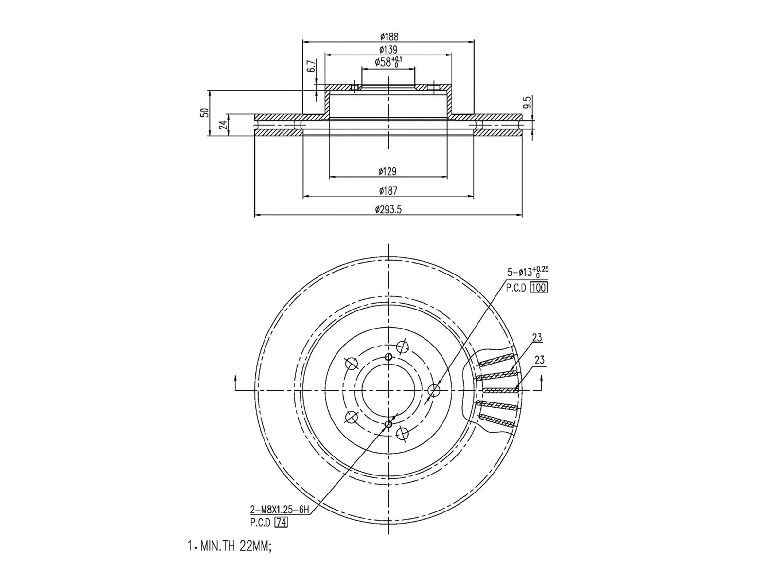 Brake Disc (AZMT-44-024-1105)