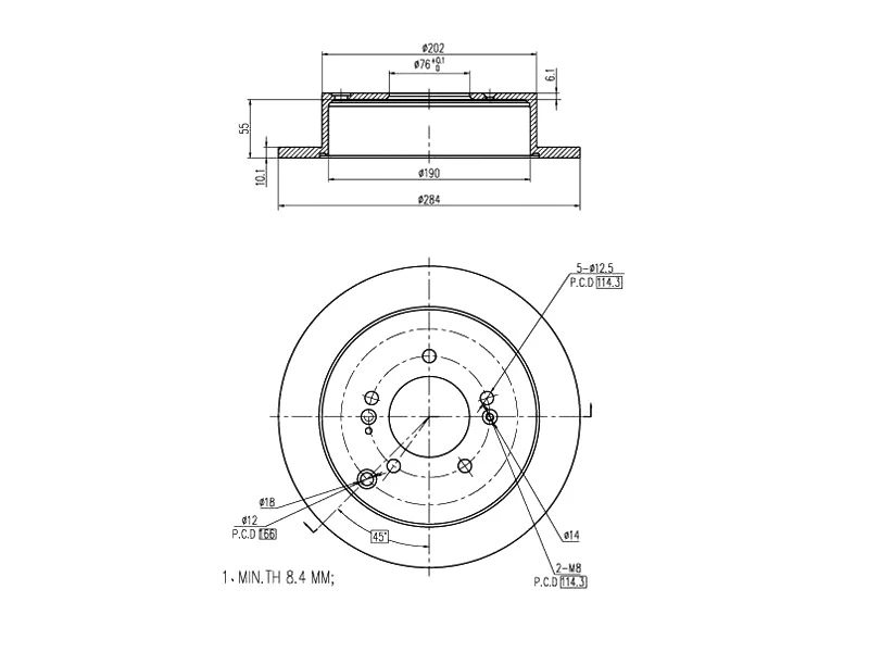 Brake Disc (AZMT-44-024-1245)