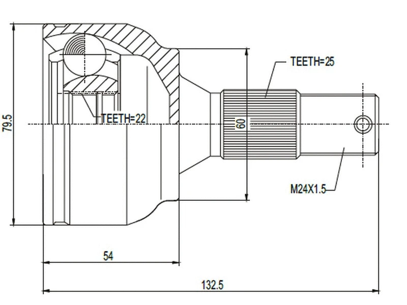 Joint Kit, drive shaft (AZMT-43-030-1103)