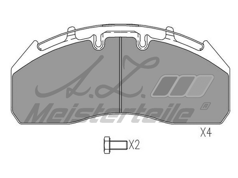 Brake Pad Set, disc brake (AZMT-44-022-2367)