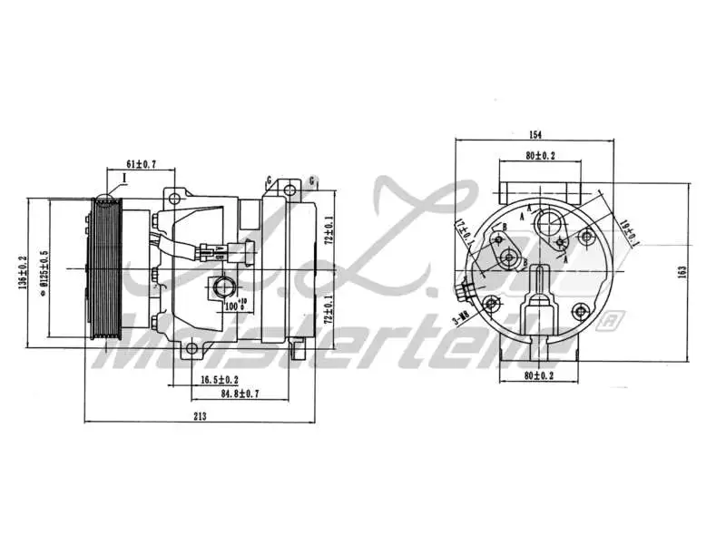 Compressor, air conditioning (AZMT-45-041-1070)