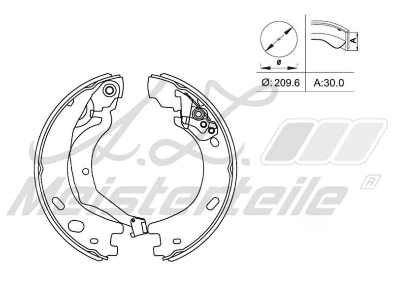 Brake Shoe Set (AZMT-44-026-1369)