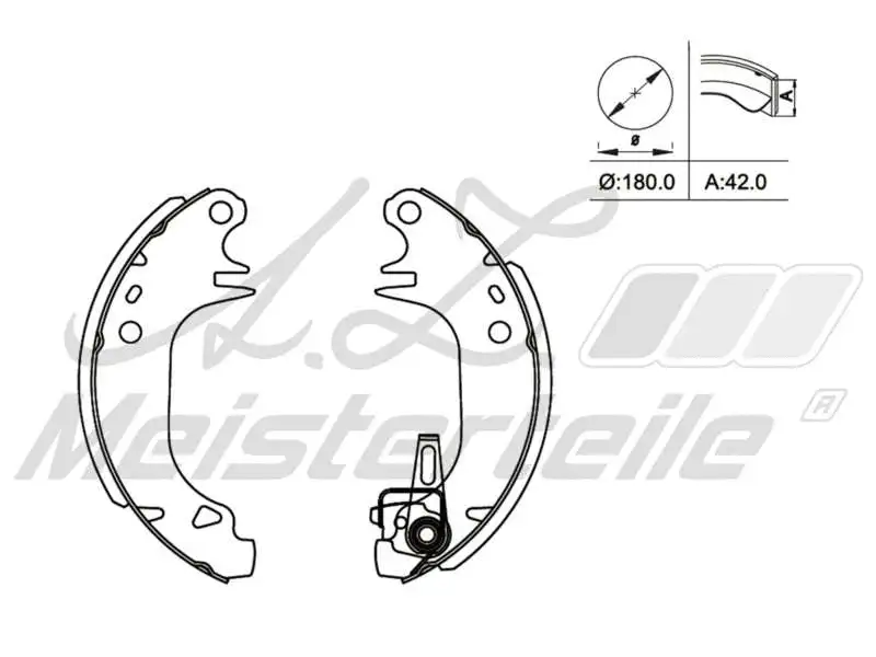 Brake Shoe Set (AZMT-44-026-1293)