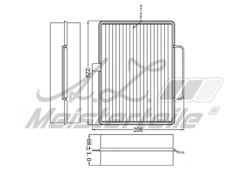 Filter, cabin air (AZMT-41-010-1487)