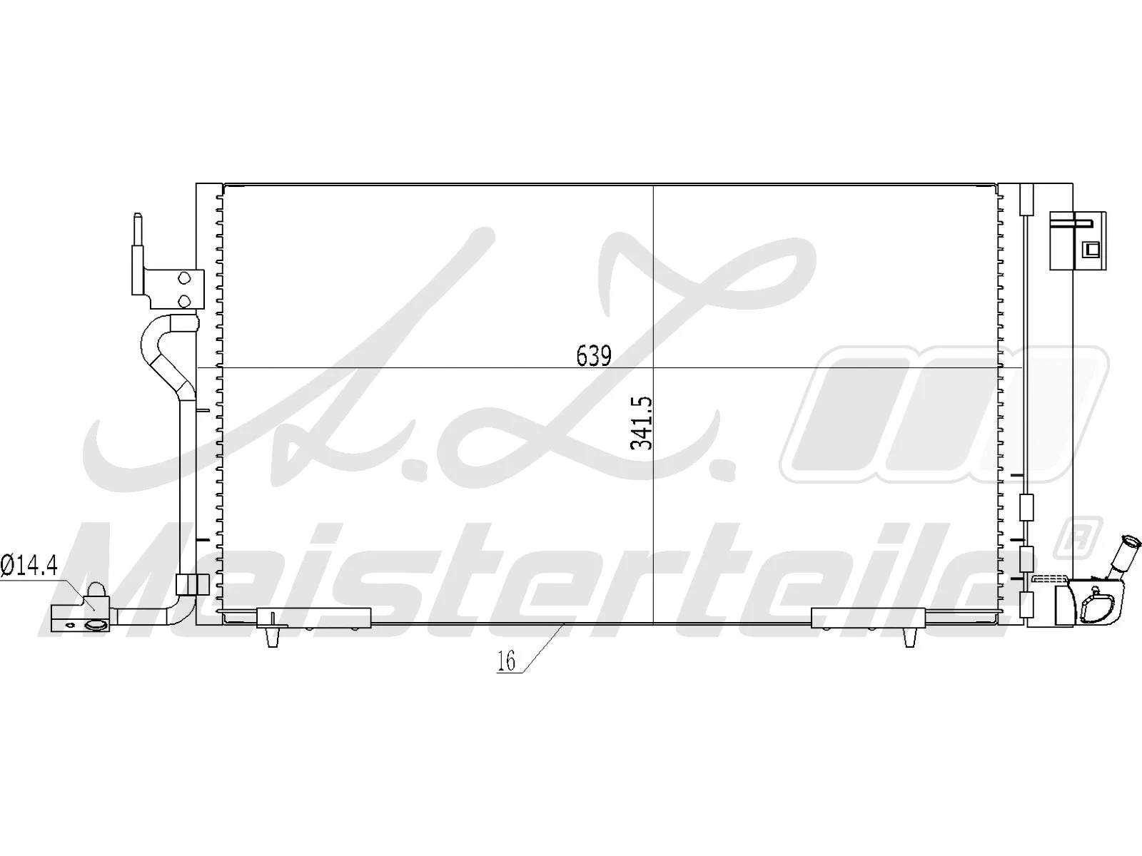 Condenser, air conditioning (AZMT-45-030-1144)