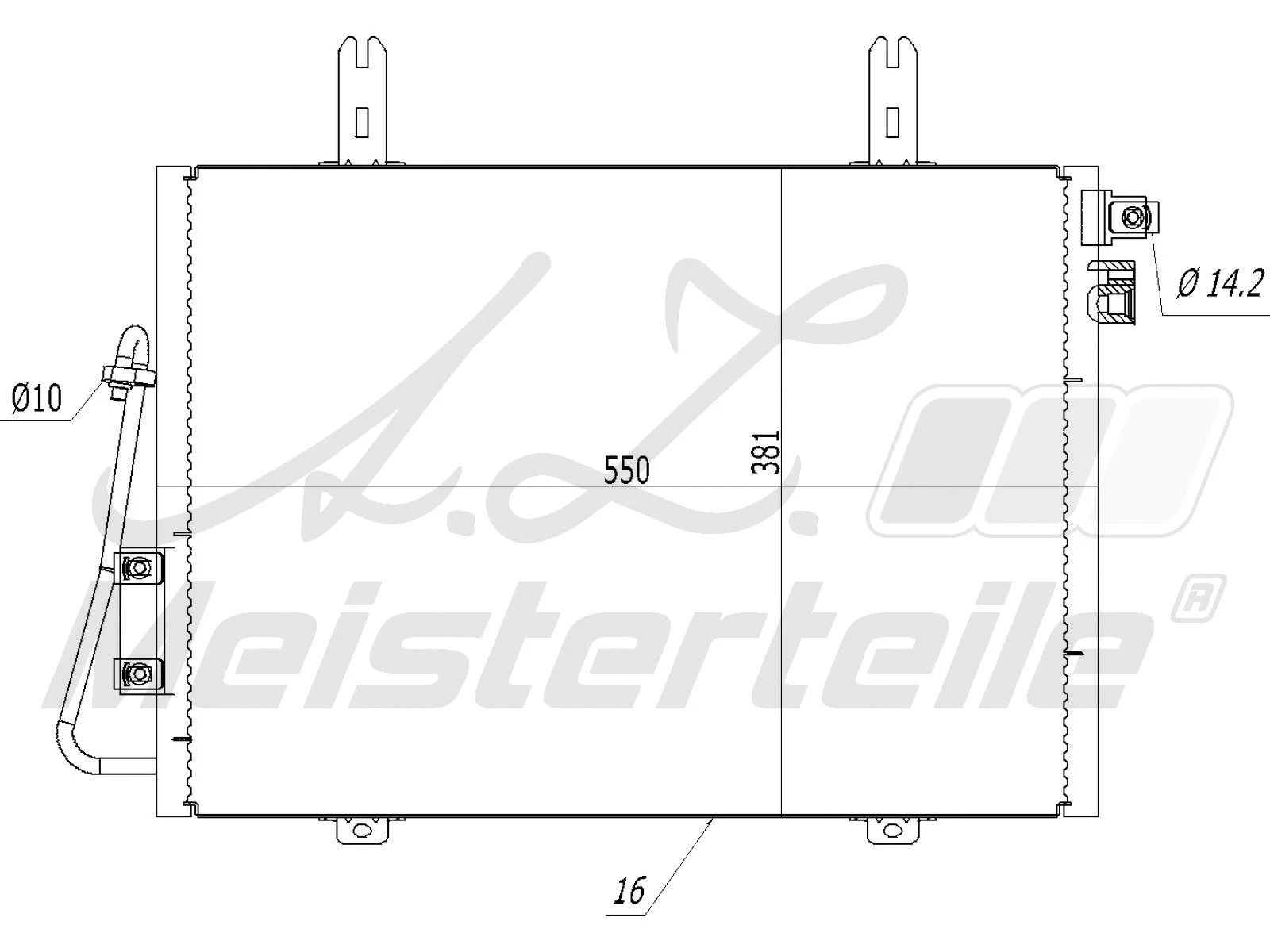 Condenser, air conditioning (AZMT-45-030-1382)