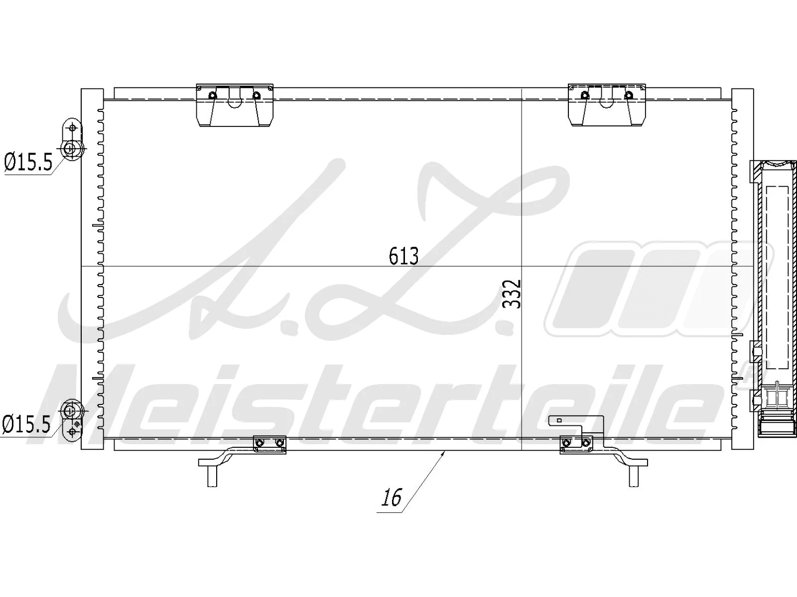 Condenser, air conditioning (AZMT-45-030-1093)