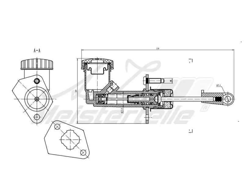 Master Cylinder, clutch (AZMT-47-030-1072)