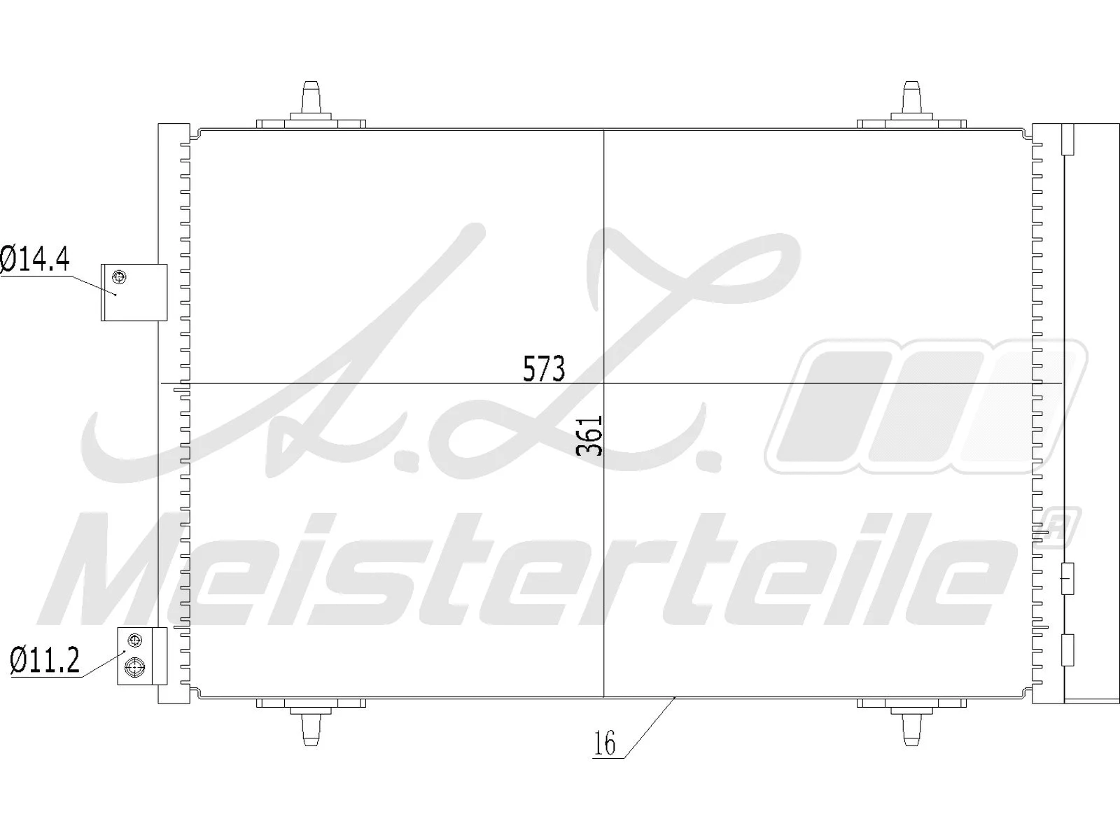Condenser, air conditioning (AZMT-45-030-1484)