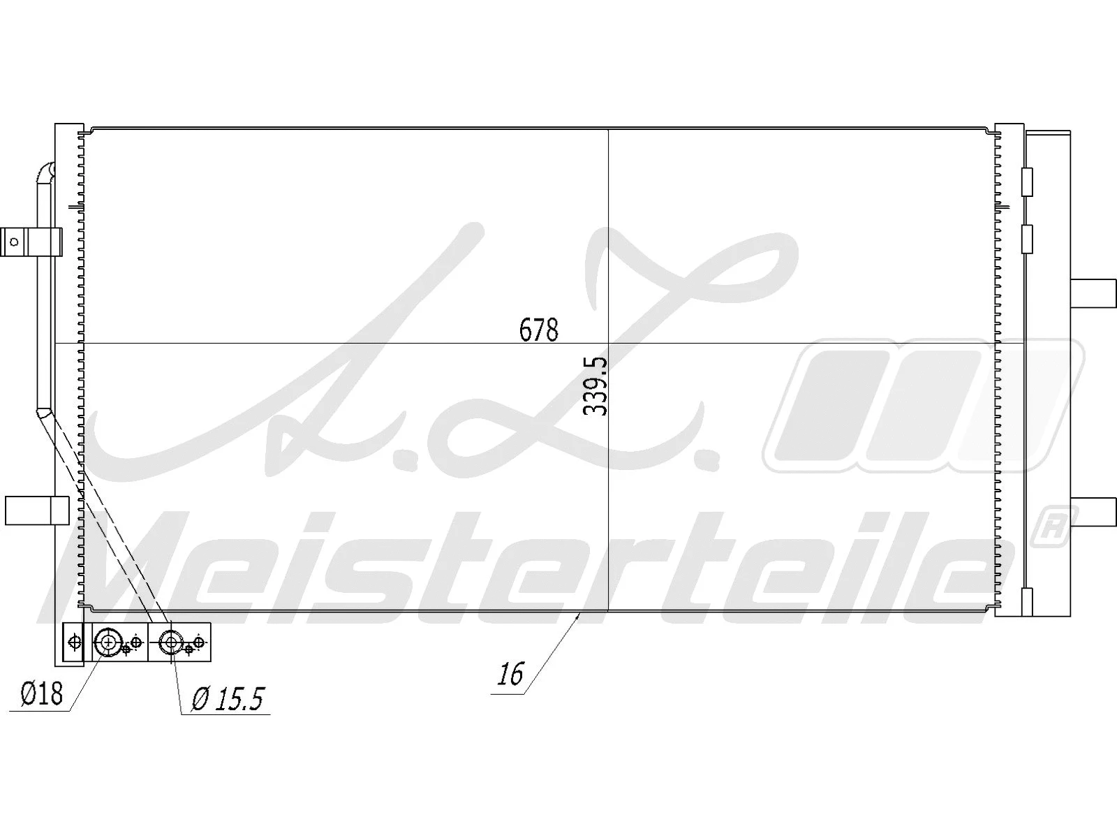 Condenser, air conditioning (AZMT-45-030-1402)