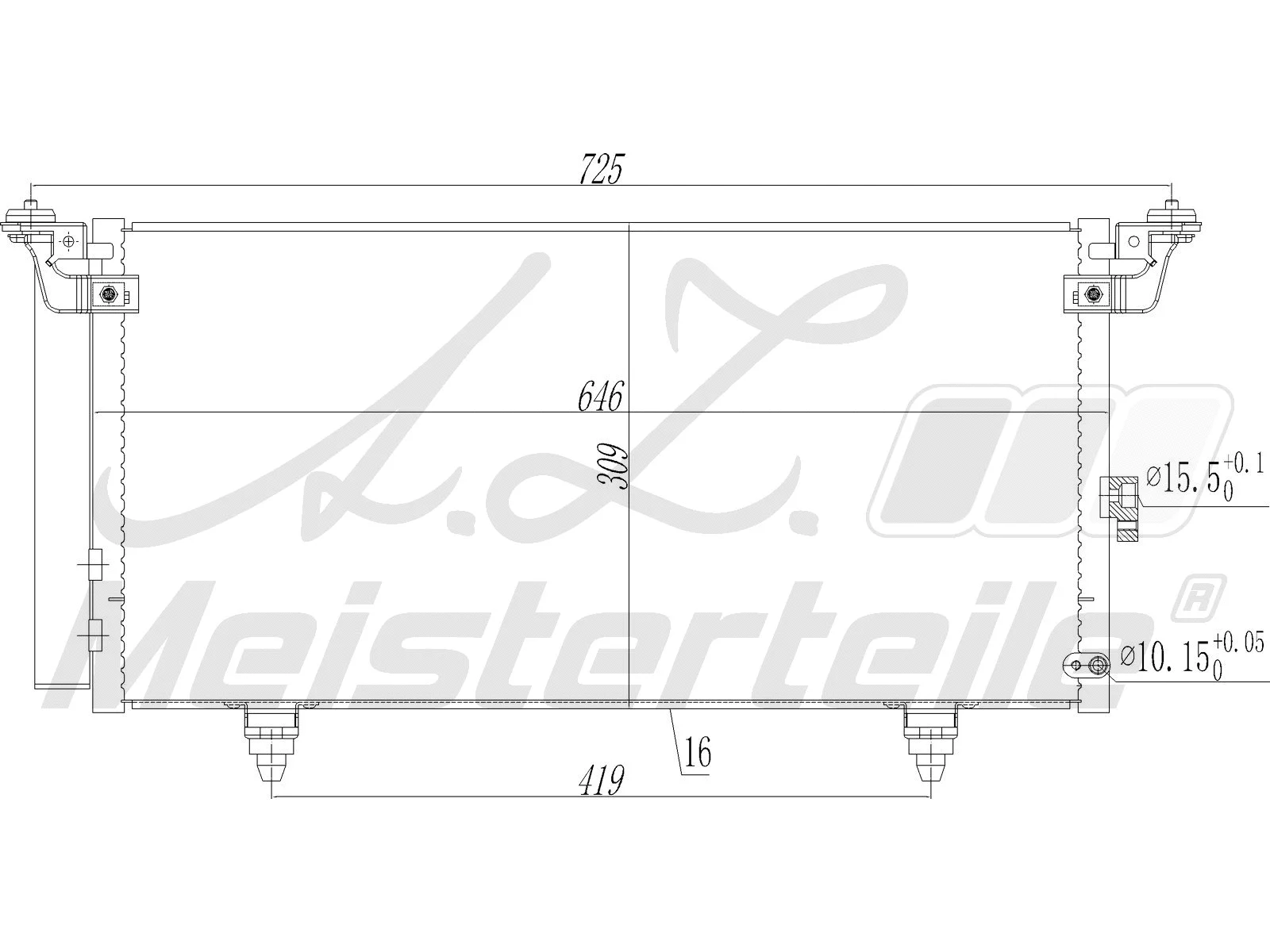 Condenser, air conditioning (AZMT-45-030-1569)