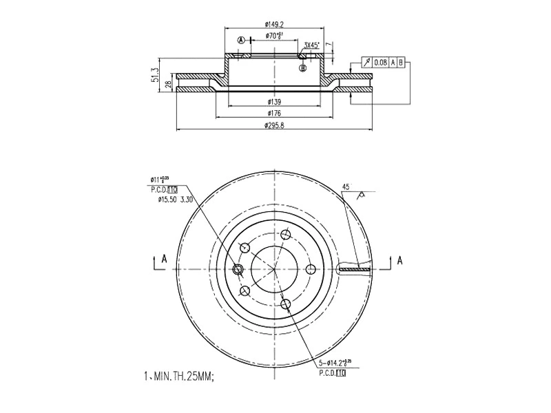 Brake Disc (AZMT-44-024-1437)