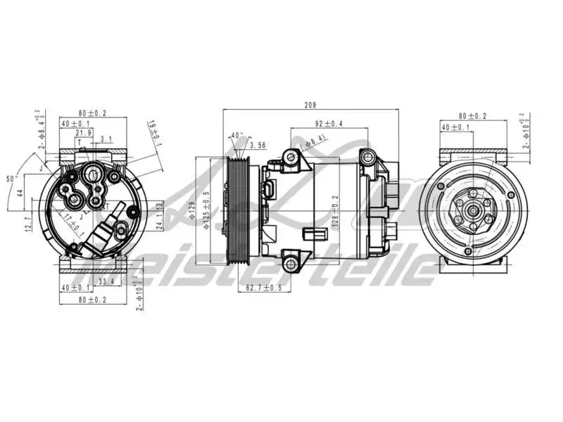 Compressor, air conditioning (AZMT-45-041-1048)