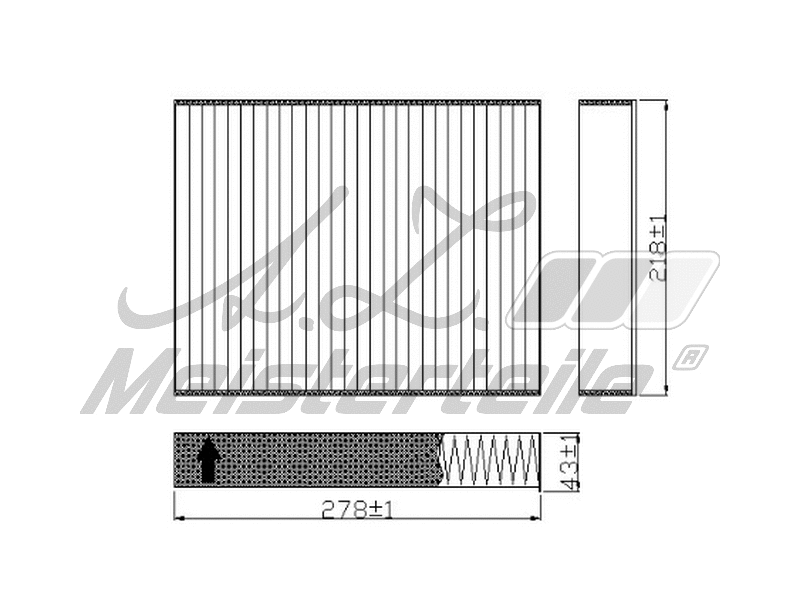 Filter, cabin air (AZMT-41-010-1632)