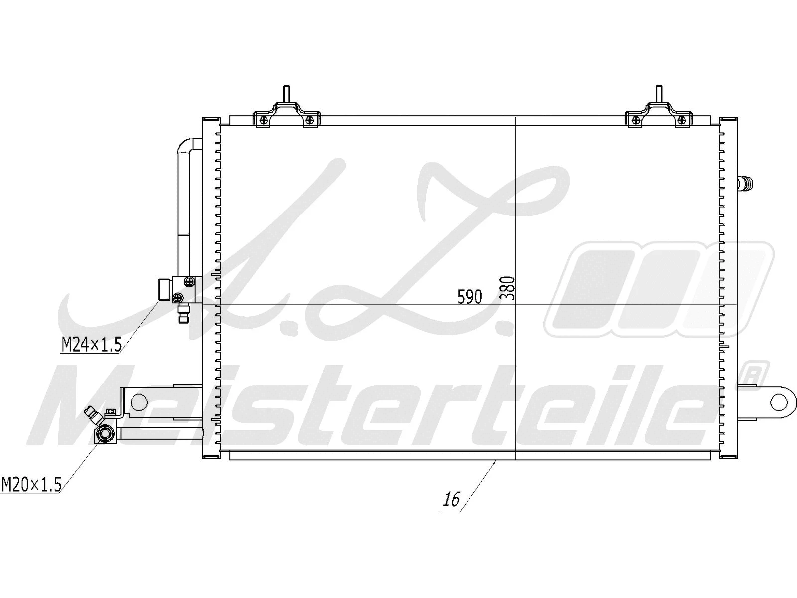 Condenser, air conditioning (AZMT-45-030-1343)