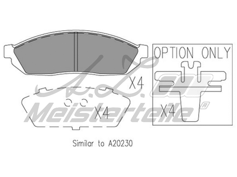 Brake Pad Set, disc brake (AZMT-44-022-1706)