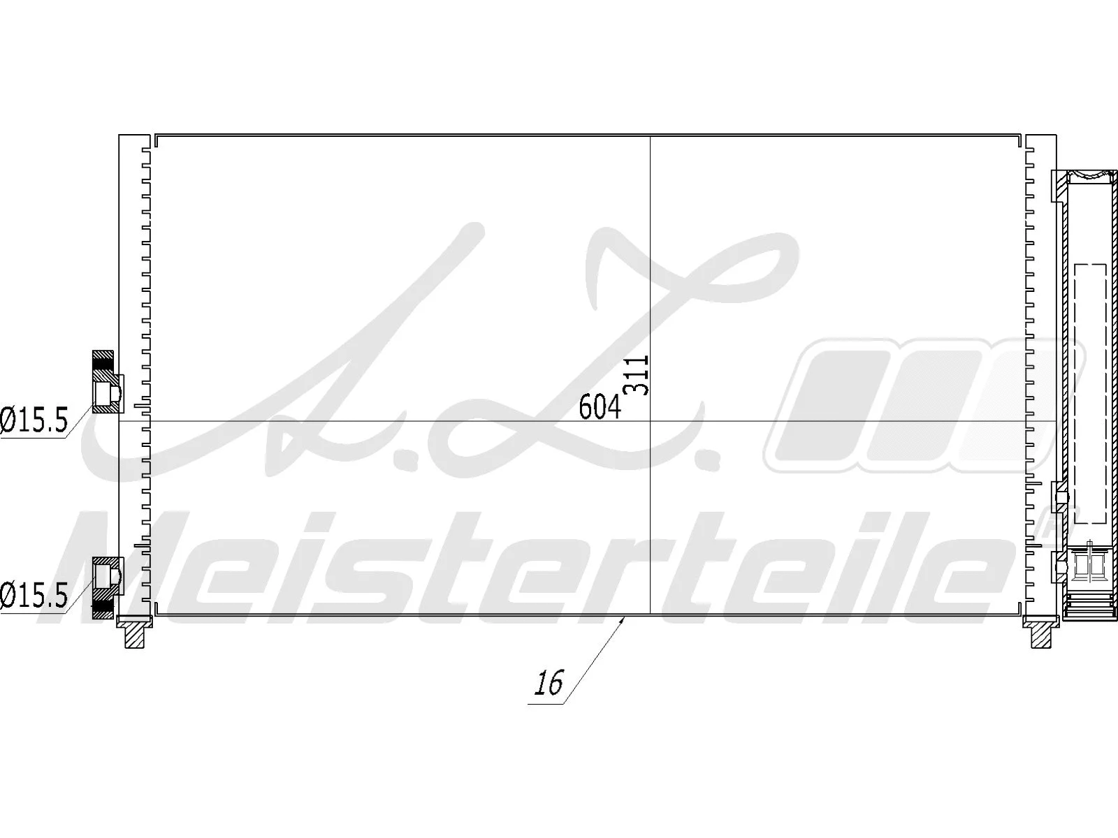 Condenser, air conditioning (AZMT-45-030-1184)