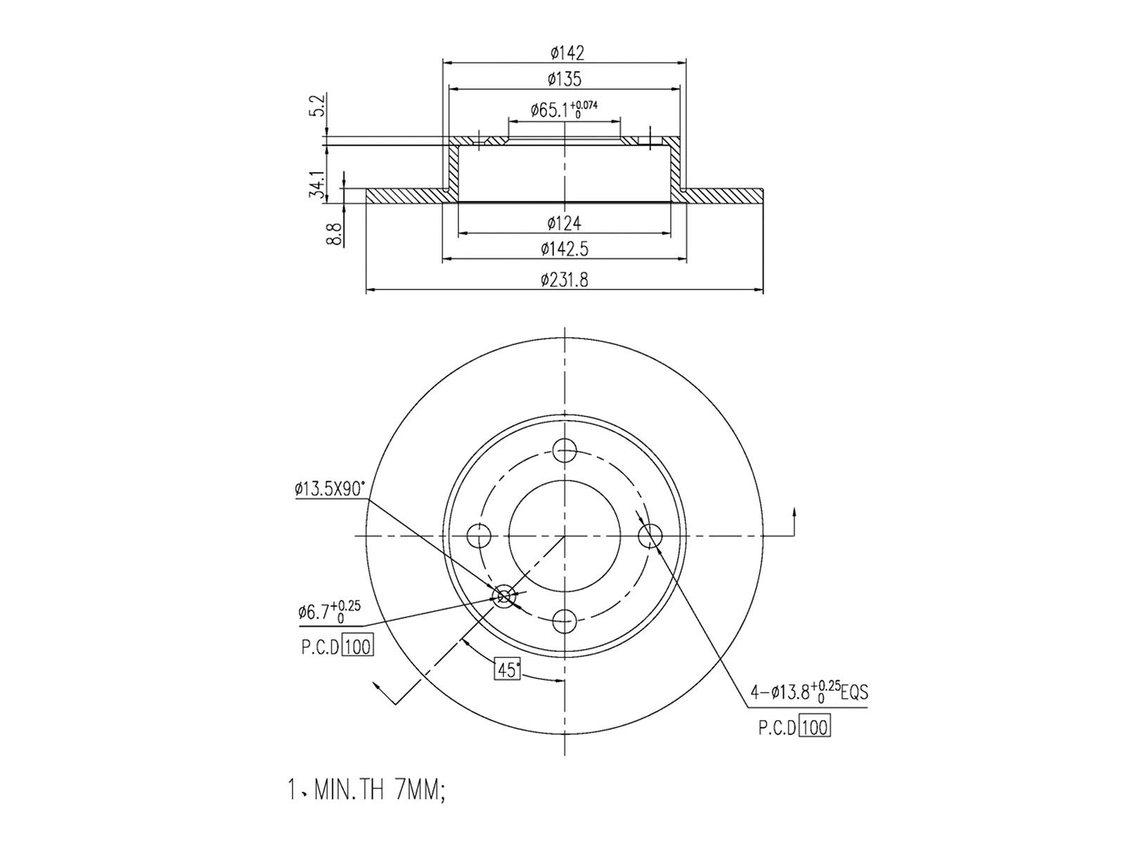 Brake Disc (AZMT-44-024-1140)