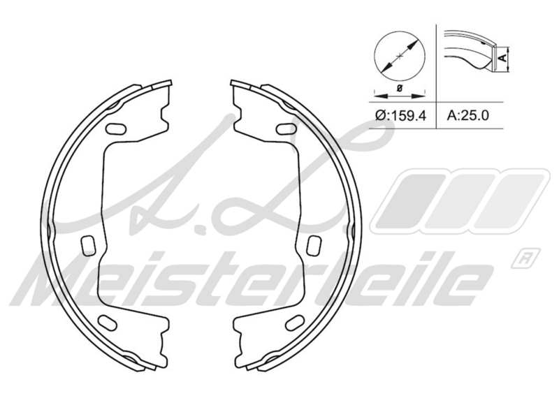 Brake Shoe Set (AZMT-44-026-1009)