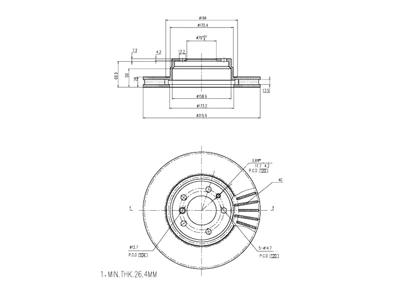 Brake Disc (AZMT-44-024-1479)