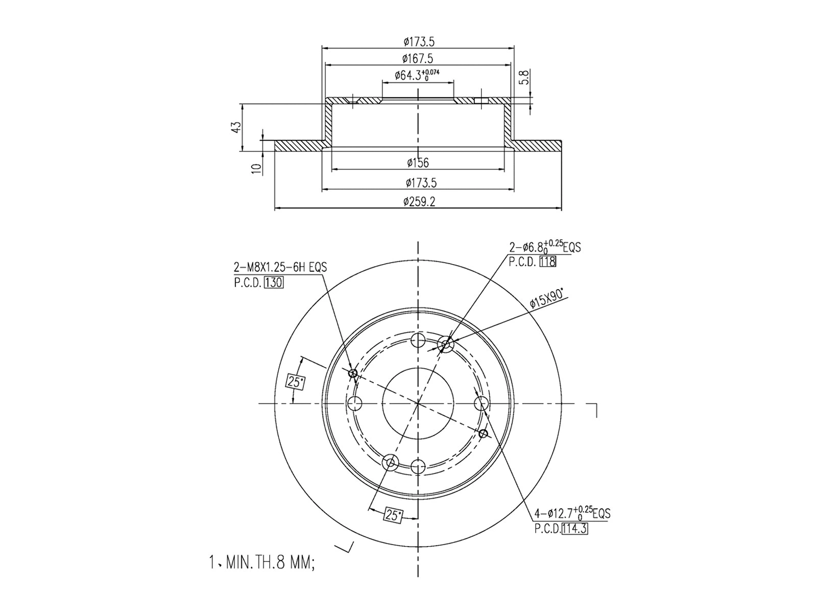 Brake Disc (AZMT-44-024-1472)