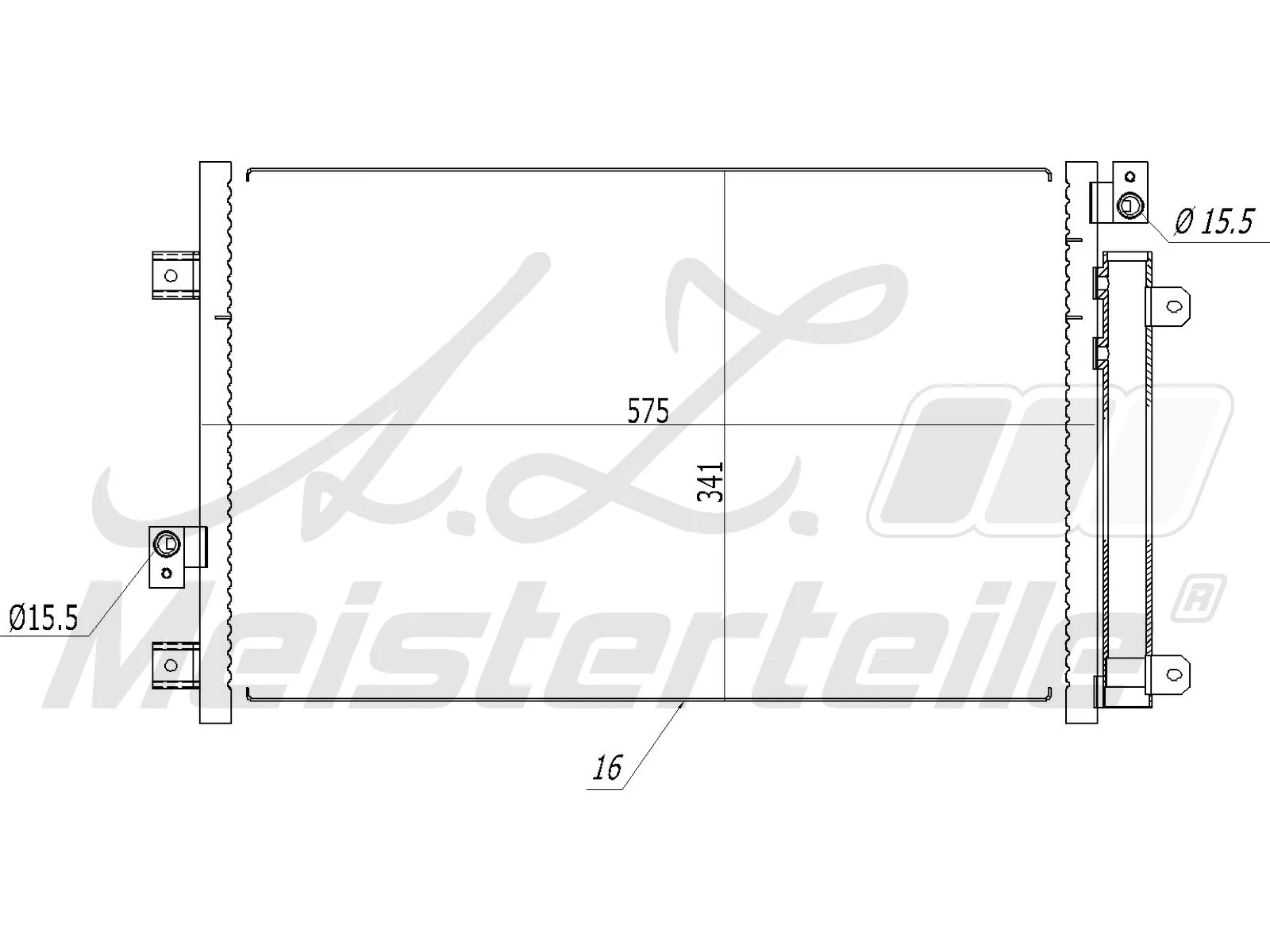 Condenser, air conditioning (AZMT-45-030-1334)