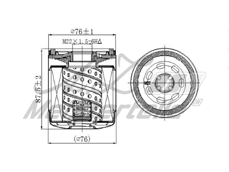 Oil Filter (AZMT-41-040-1334)