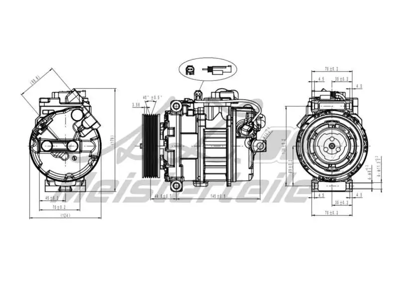 Compressor, air conditioning (AZMT-45-041-1004)