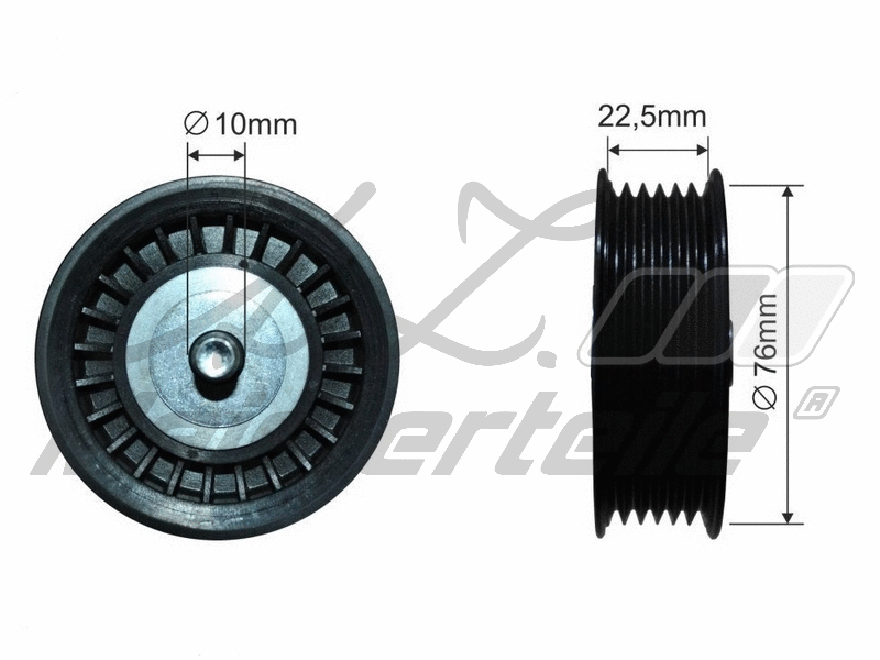 Deflection/Guide Pulley, V-ribbed belt (AZMT-42-061-1005)