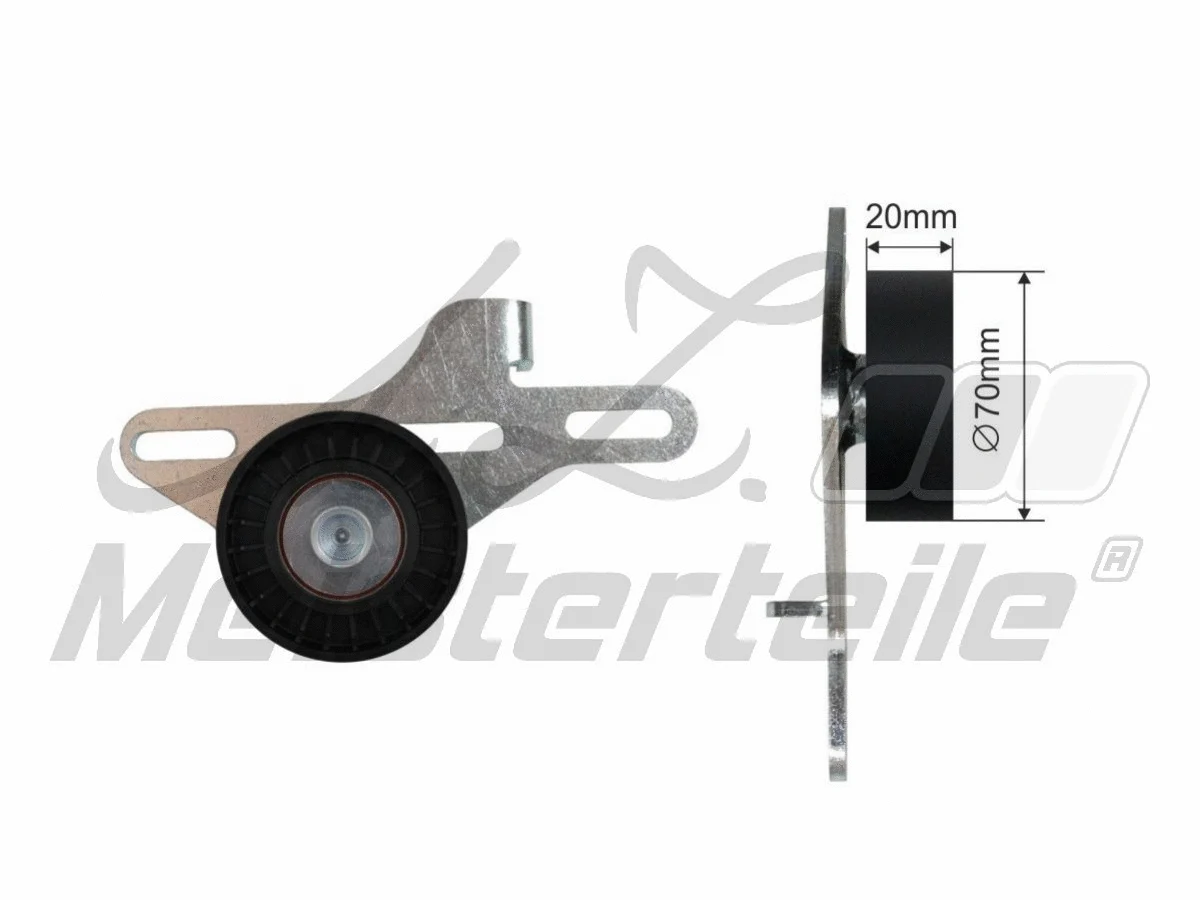 Deflection/Guide Pulley, V-ribbed belt