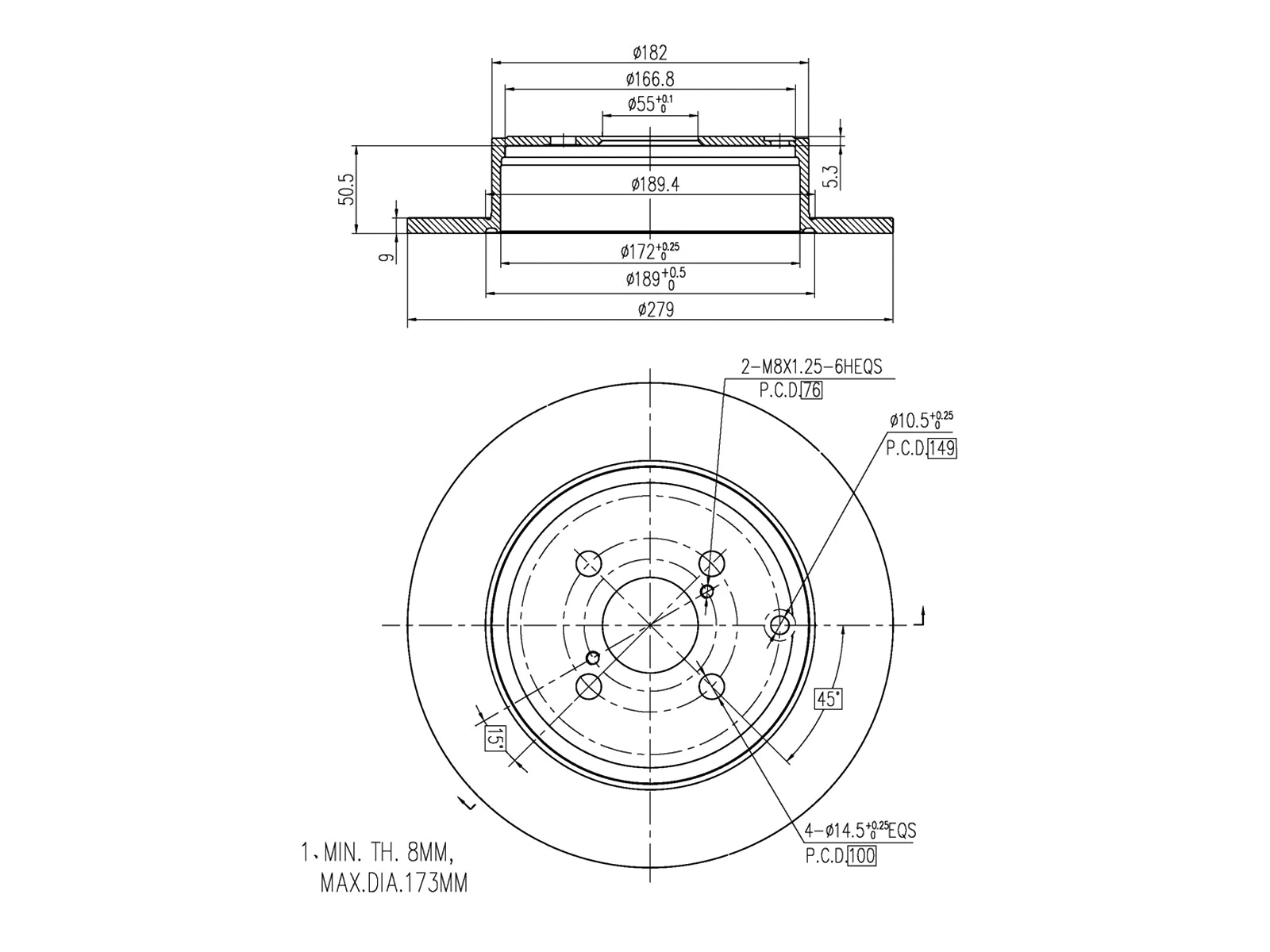 Brake Disc (AZMT-44-024-1226)