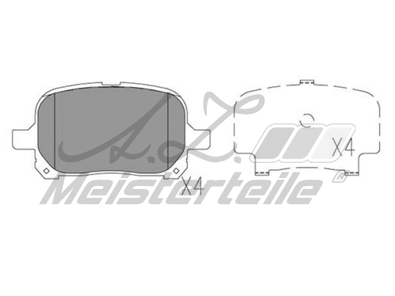 Brake Pad Set, disc brake (AZMT-44-022-2268)