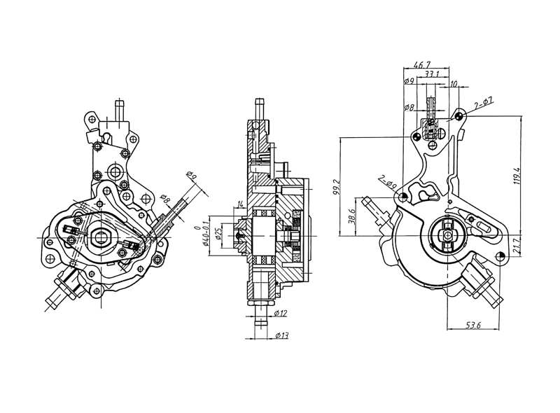 Vacuum Pump, braking system (AZMT-44-130-1027)