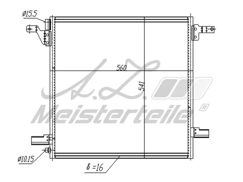 Condenser, air conditioning (AZMT-45-030-1622)