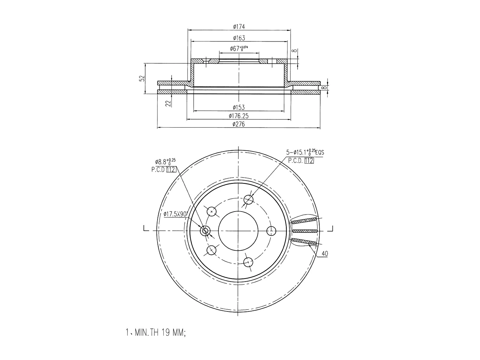 Brake Disc (AZMT-44-024-1518)