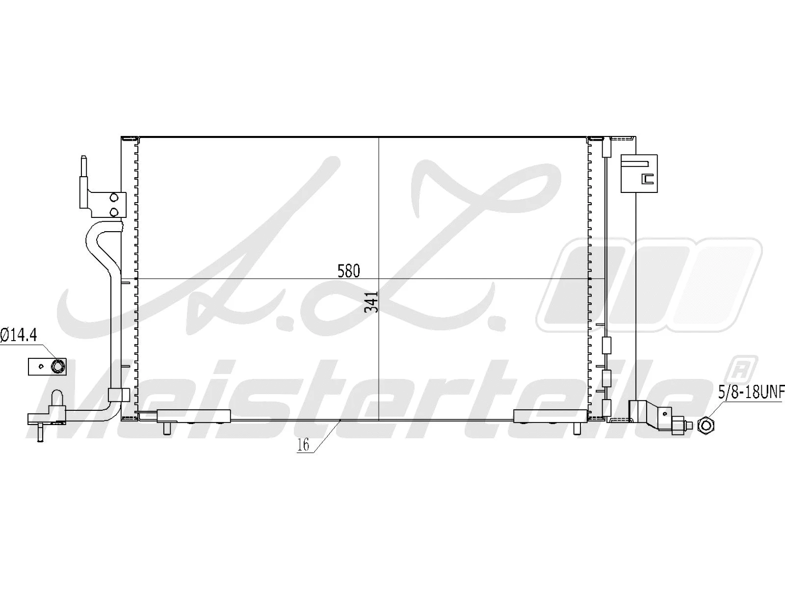 Condenser, air conditioning (AZMT-45-030-1143)