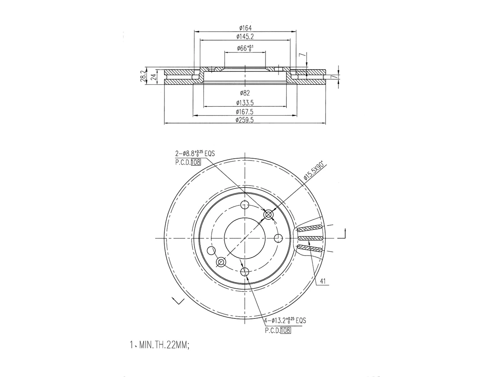 Brake Disc (AZMT-44-024-1522)