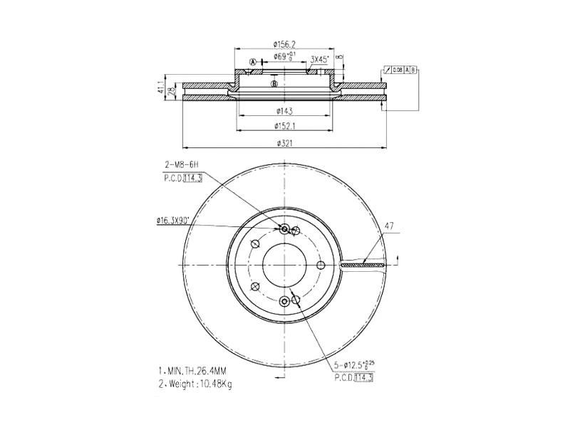 Brake Disc (AZMT-44-024-1323)